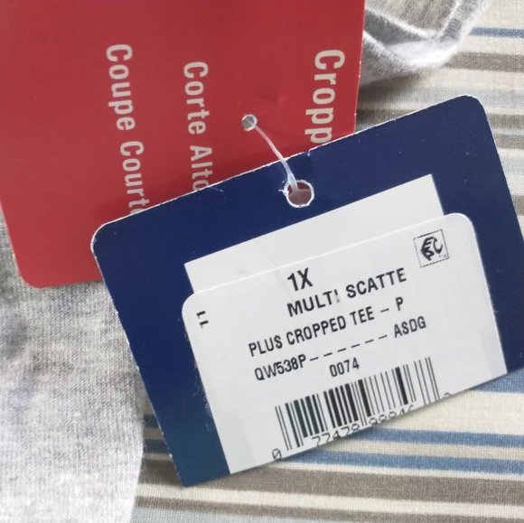 1X NWT CHAMPION Grey Logo Crop Top - Picture 4 of 16